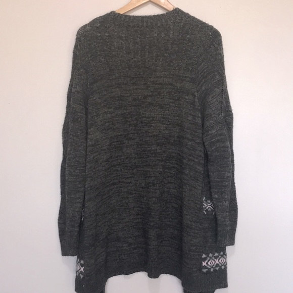 TORRID MULTI-COLOR GEOMETRIC PATTERN OPEN FRONT CARDIGAN 1X - Picture 7 of 12